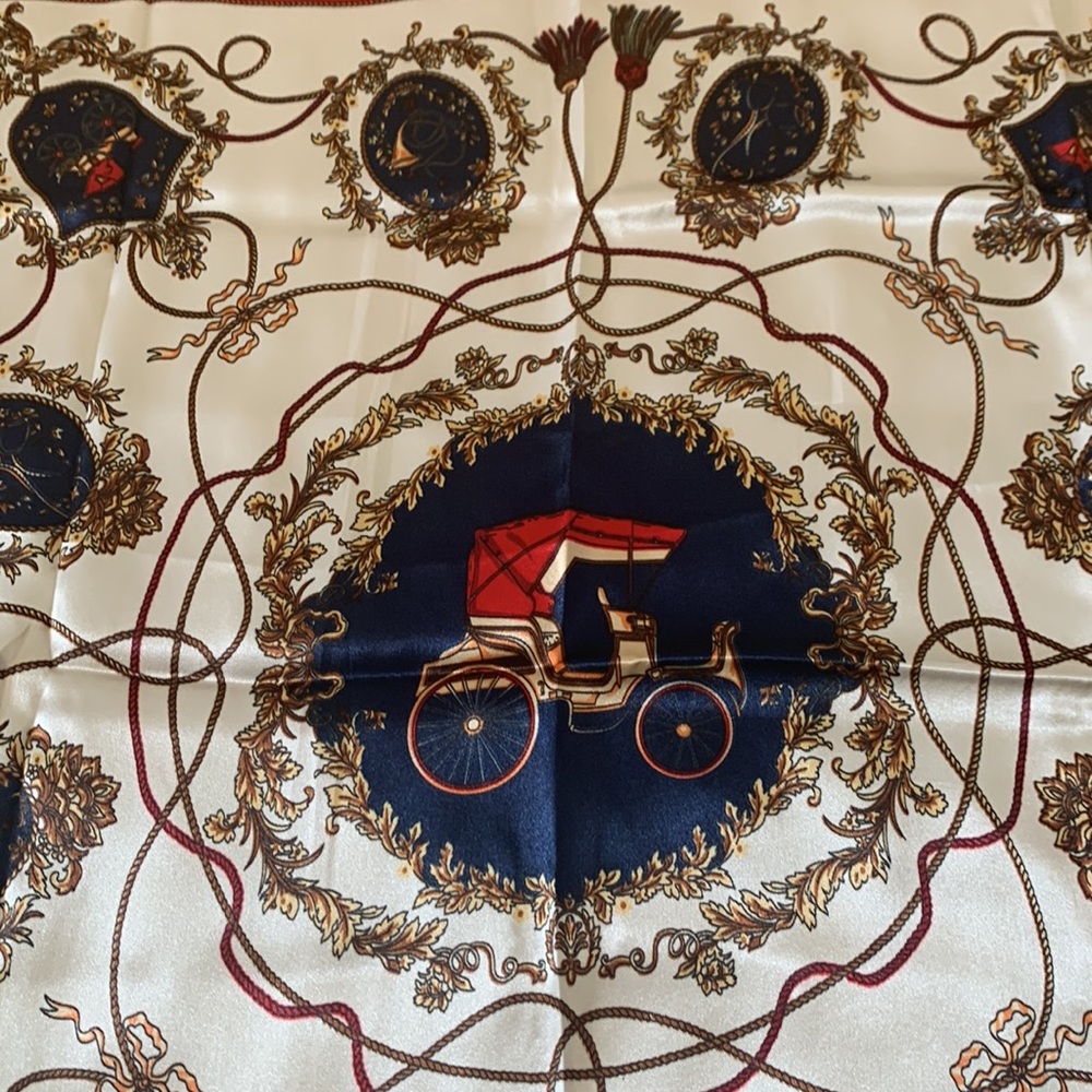 NWOT Silk Scarf/Bandanna - Picture 2 of 5